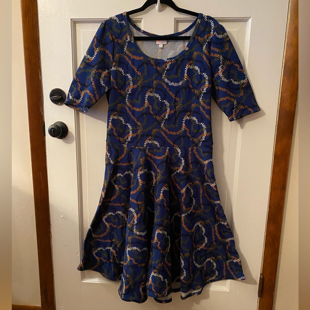 LuLaRoe women’s short sleeve dress Nicole plus size 3XL